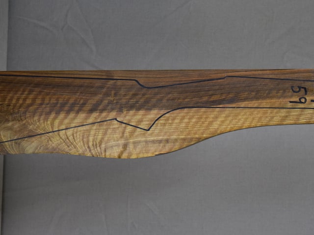 Right side of TTD 007 stockwood blank