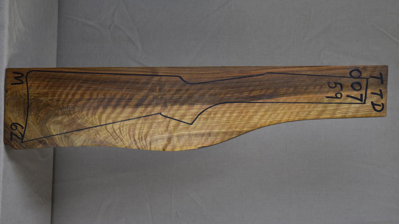 Right side of TTD 007 stockwood blank