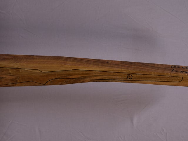 Right side of QR 184 stockwood blank