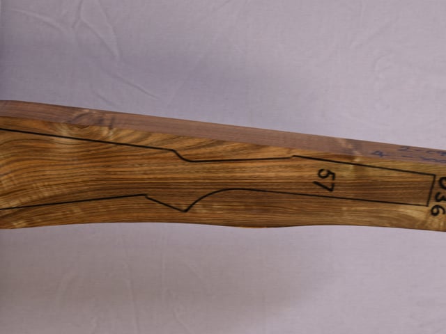Right side of QTD 036 stockwood blank