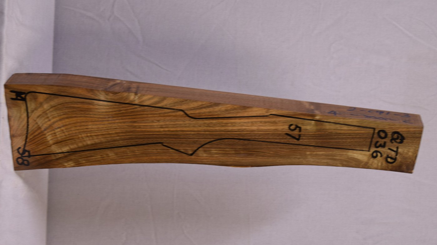 Right side of QTD 036 stockwood blank
