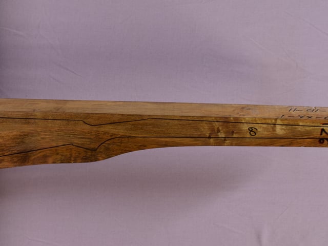 Right side of TR 126 stockwood blank