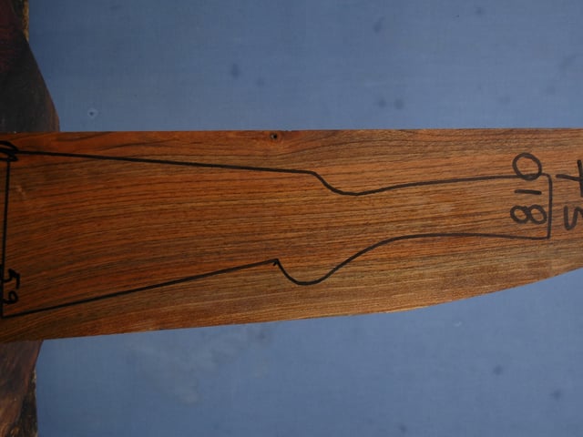 Right side of TS 018 stockwood blank