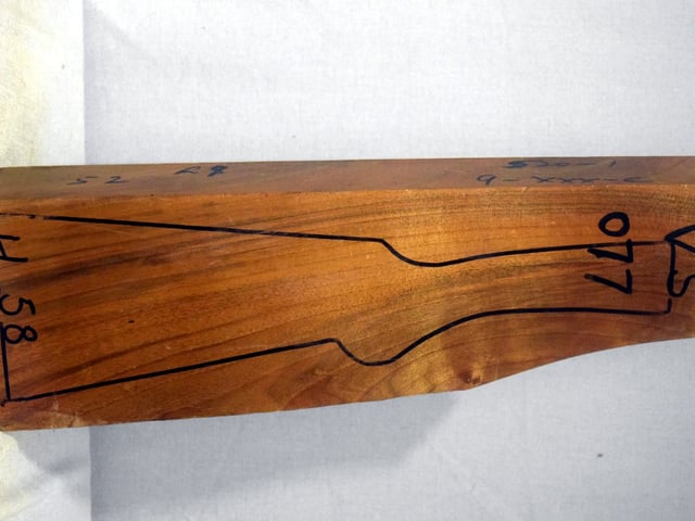 Right side of VS 077 stockwood blank