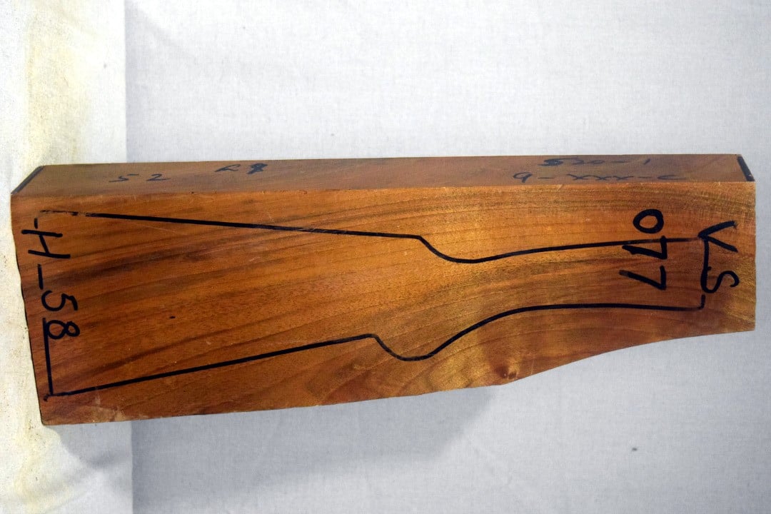 Right side of VS 077 stockwood blank
