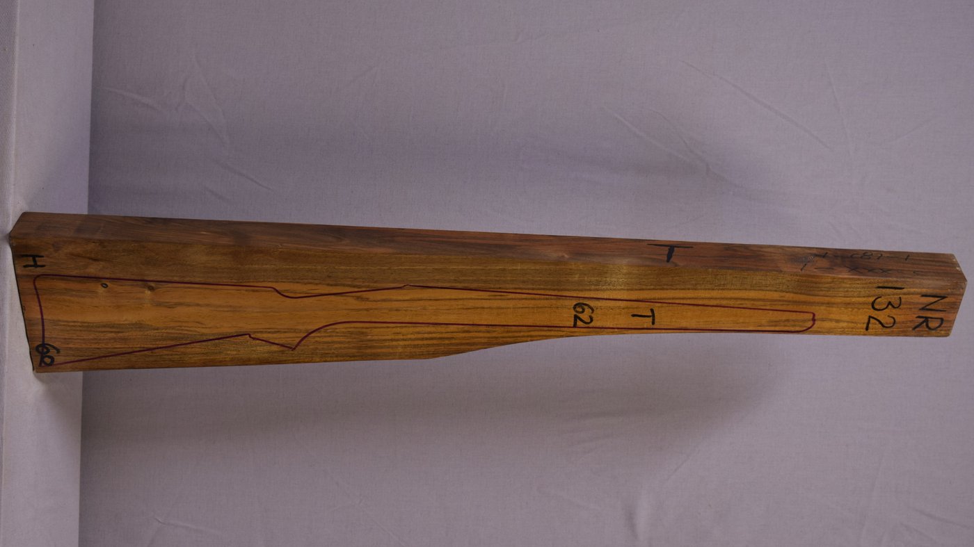Right side of NR 132 stockwood blank