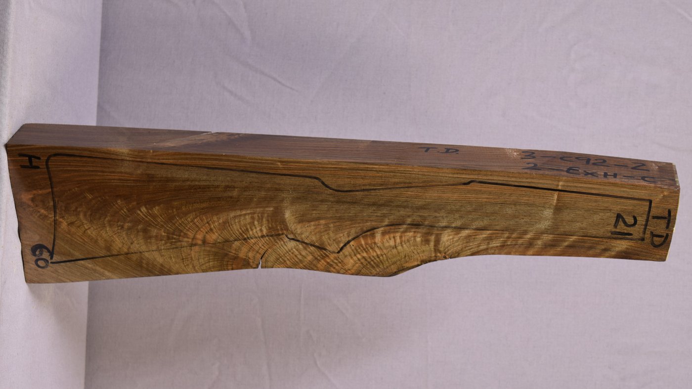 Right side of TD 021 stockwood blank