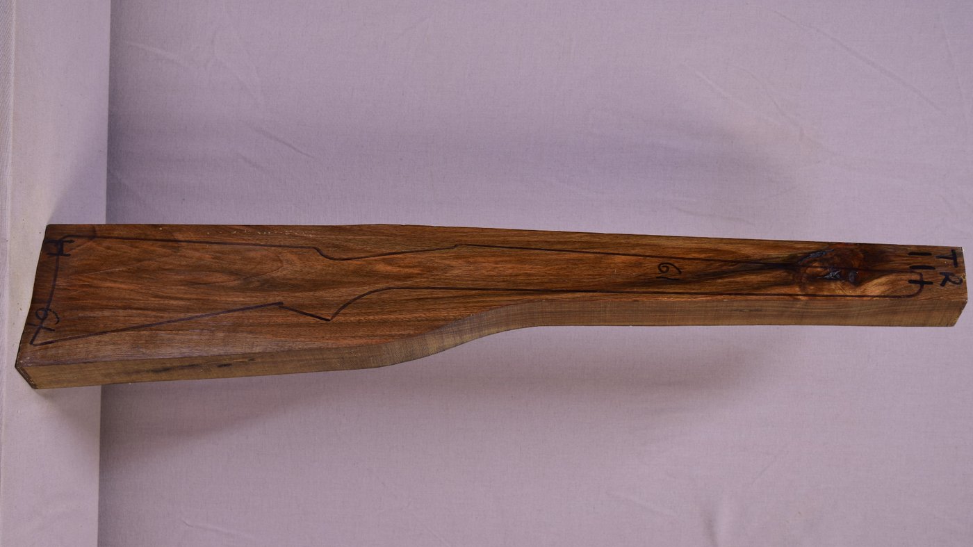 Right side of TR 111 stockwood blank