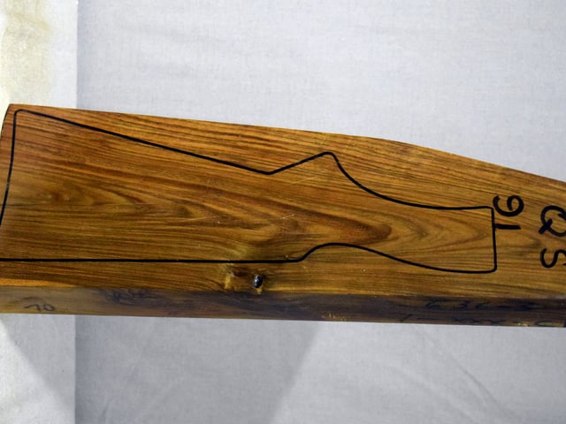 Left side of QS 091 stockwood blank