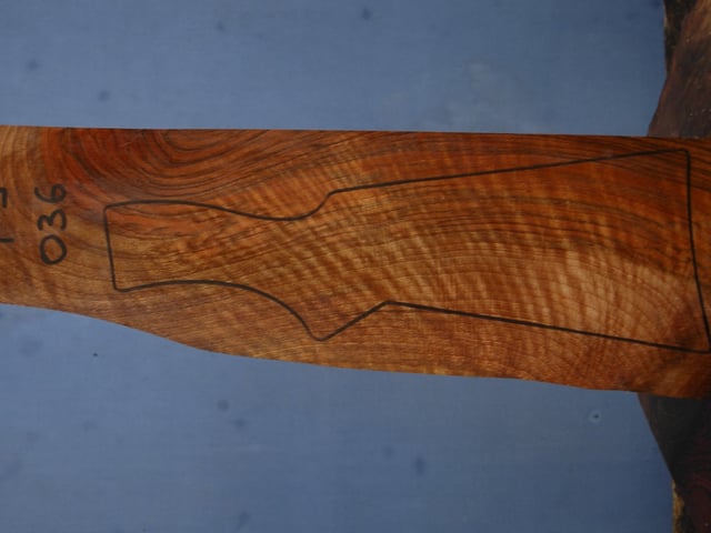 Left side of TS 036 stockwood blank
