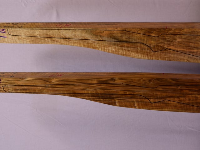 Left side of MPR 76A & 76B stockwood blank