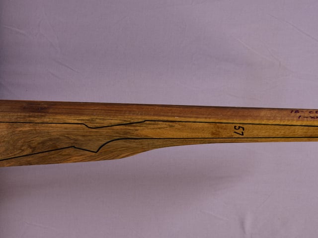 Right side of TR 97 stockwood blank