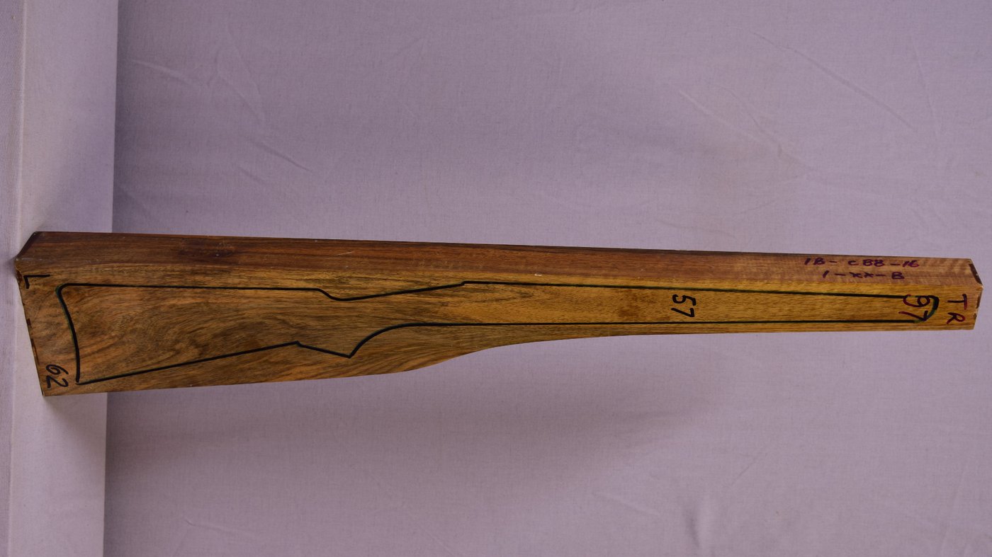 Right side of TR 97 stockwood blank