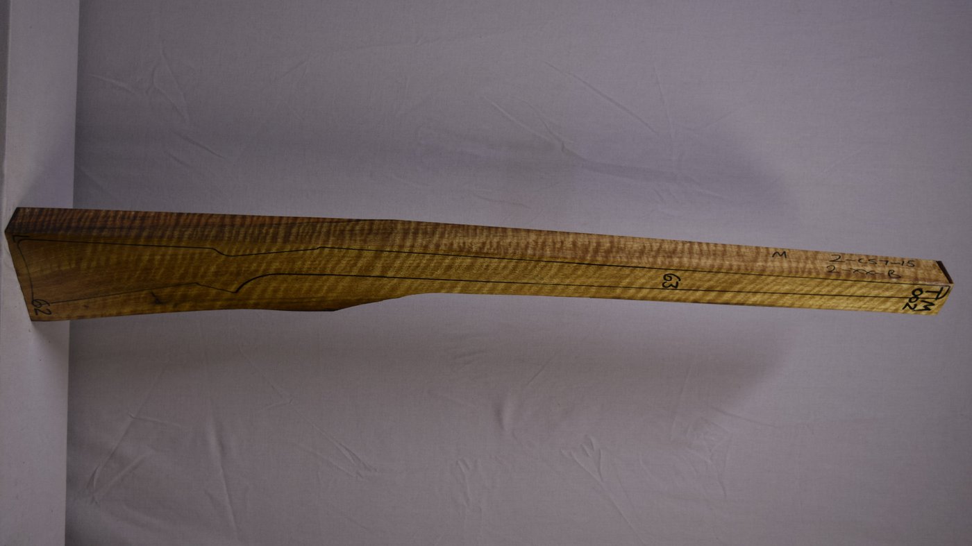 Right side of TM 002 stockwood blank