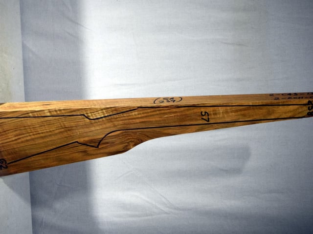 Right side of QR258 stockwood blank