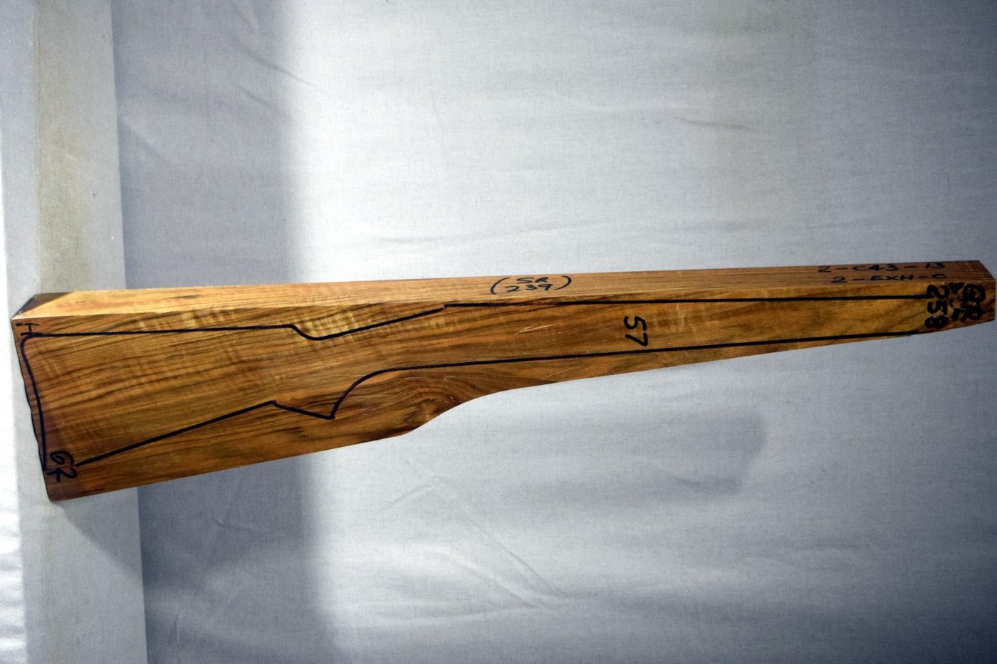 Right side of QR258 stockwood blank