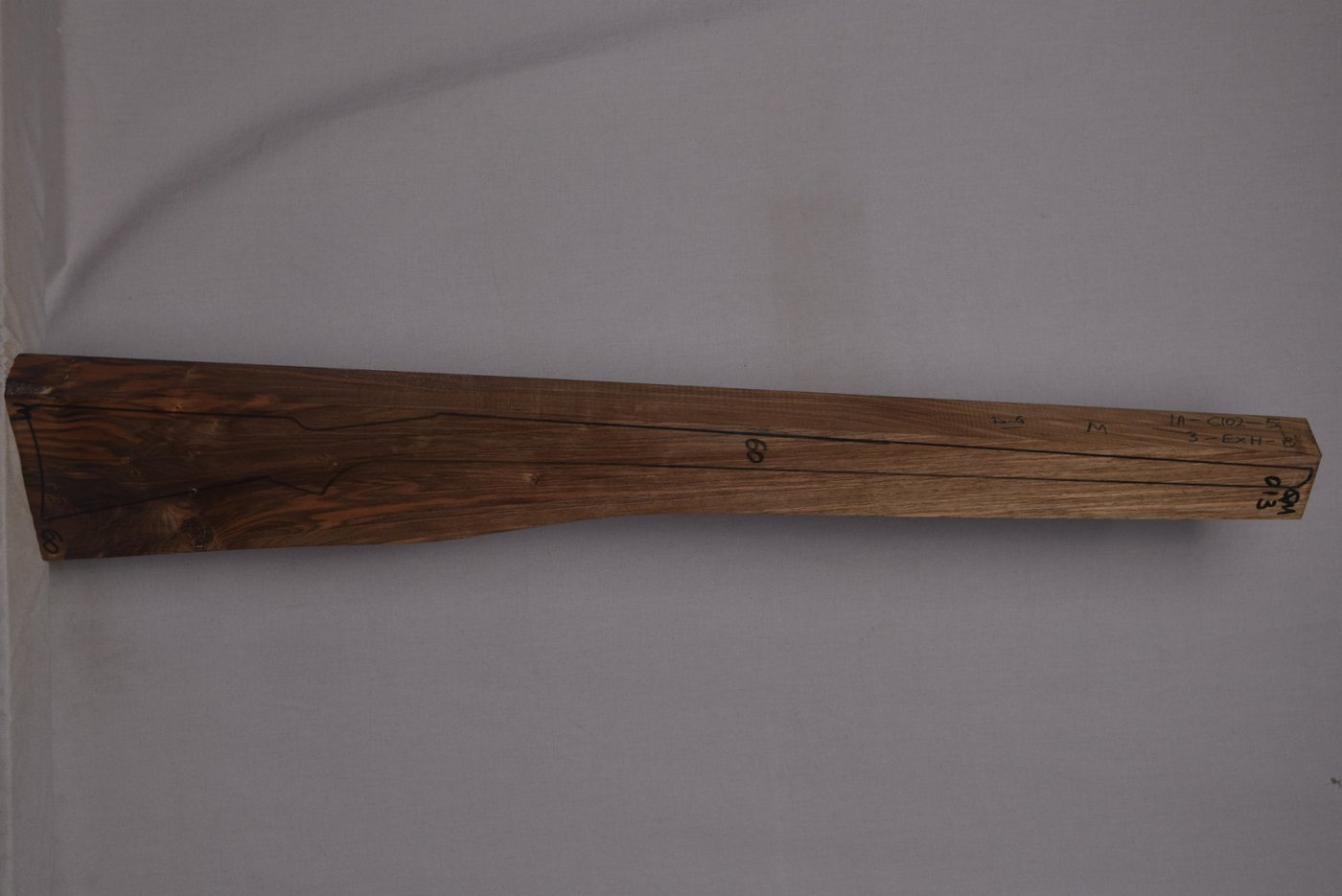 Right side of QM 013 stockwood blank