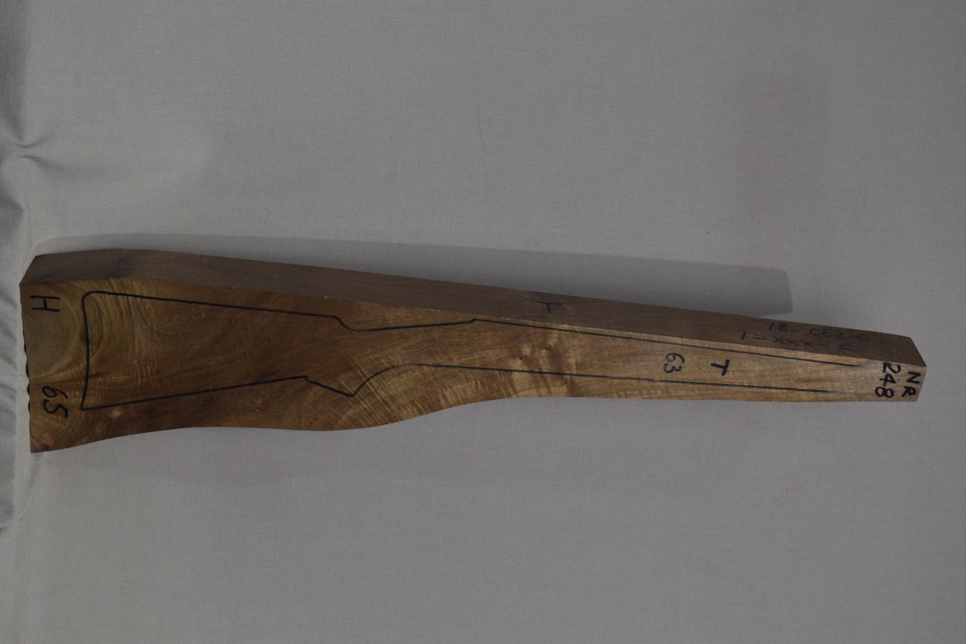 Right side of NR 248 stockwood blank