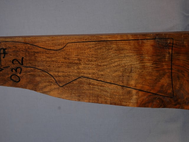 Left side of VS 032 stockwood blank