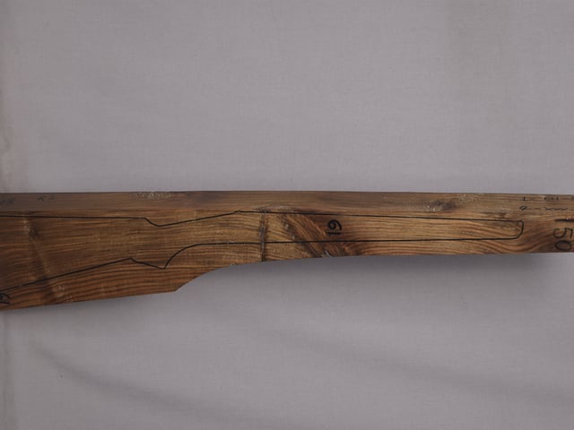 Right side of VR 150 stockwood blank