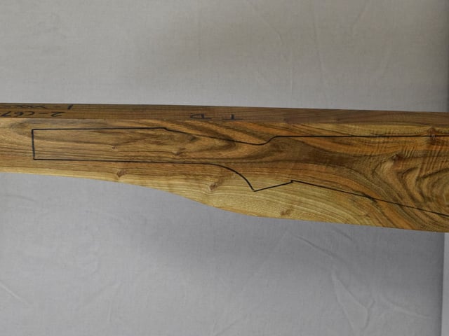 Left side of NTD 017 stockwood blank