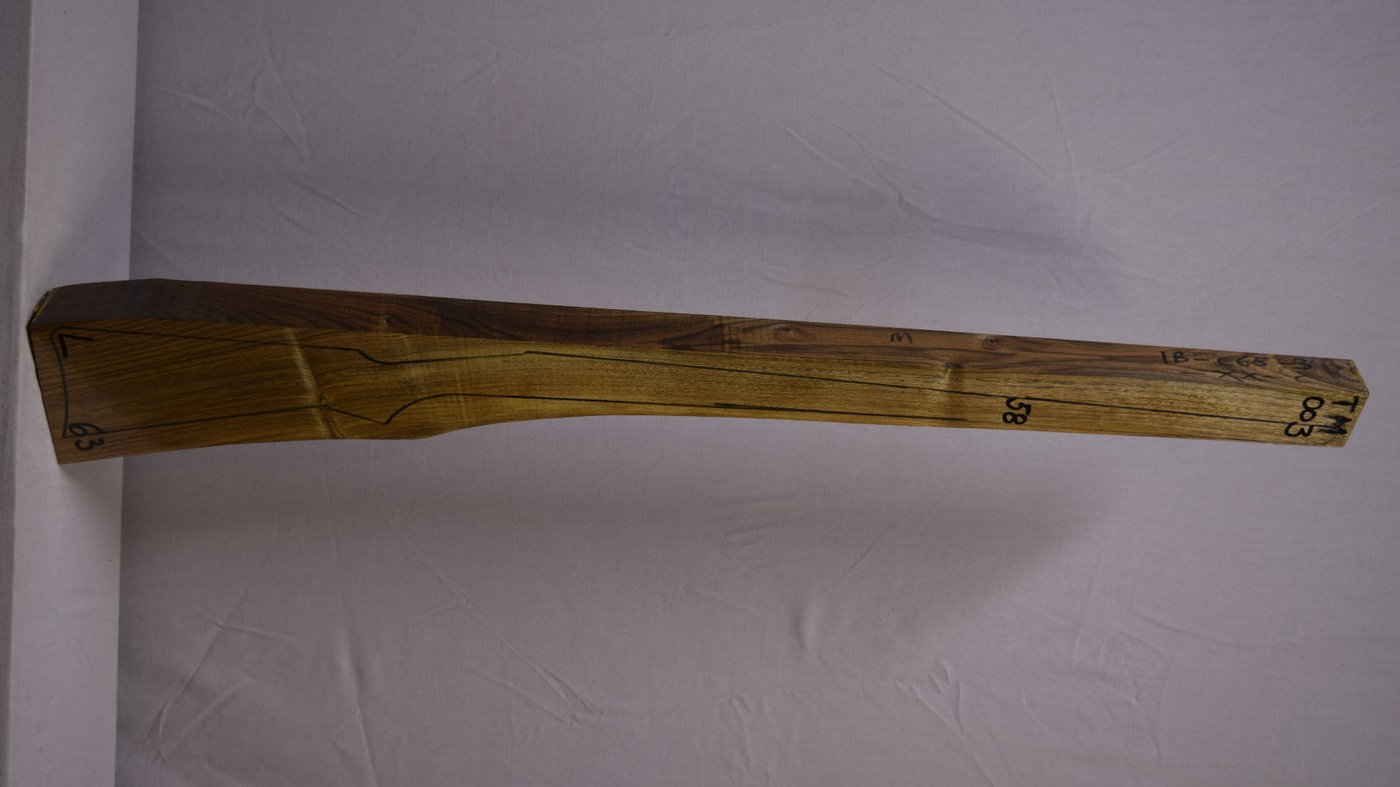 Right side of TM 003 stockwood blank