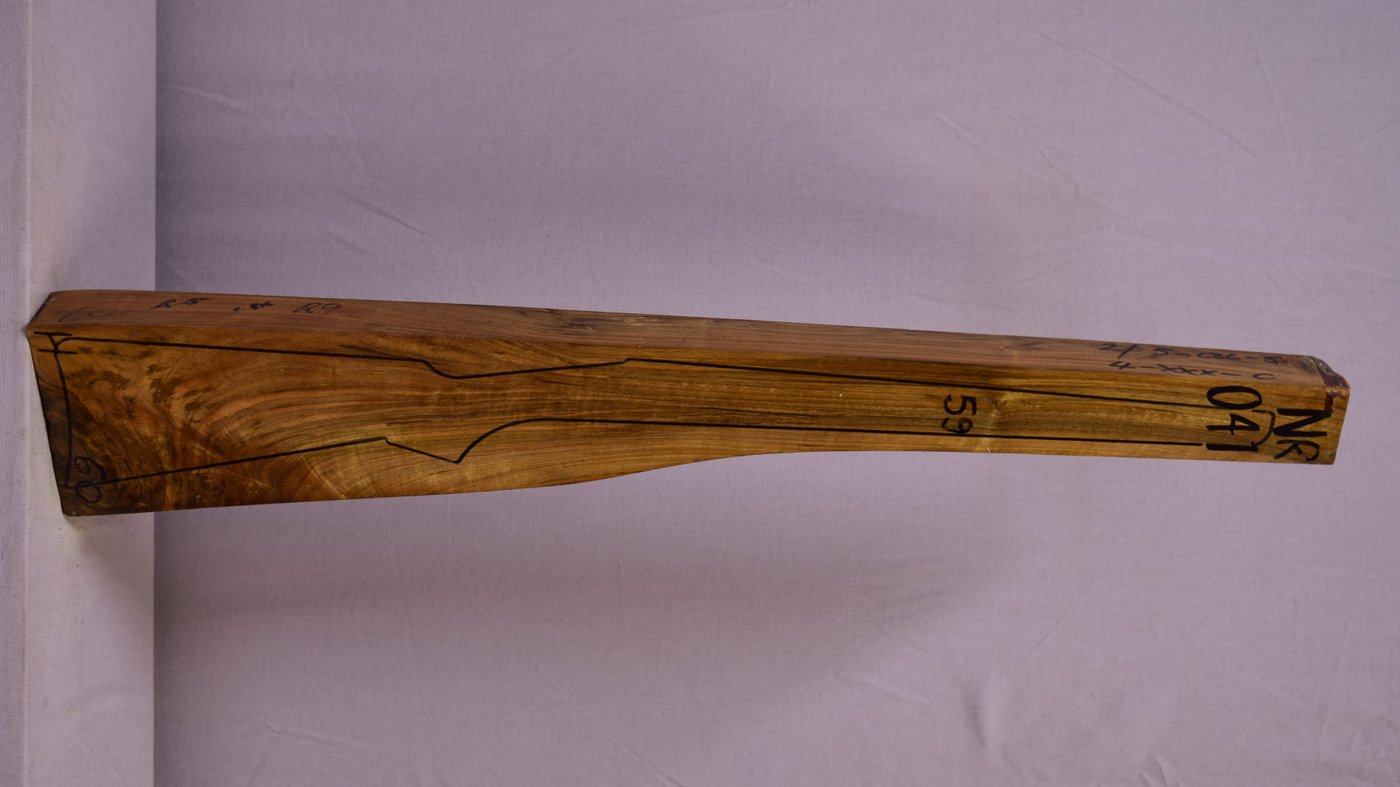 Right side of NR041 stockwood blank
