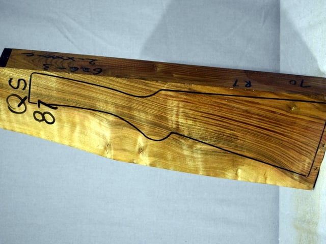 Left side of QS 087 stockwood blank