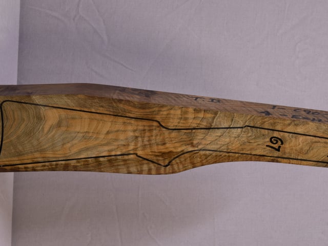 Right side of QTD 034 stockwood blank