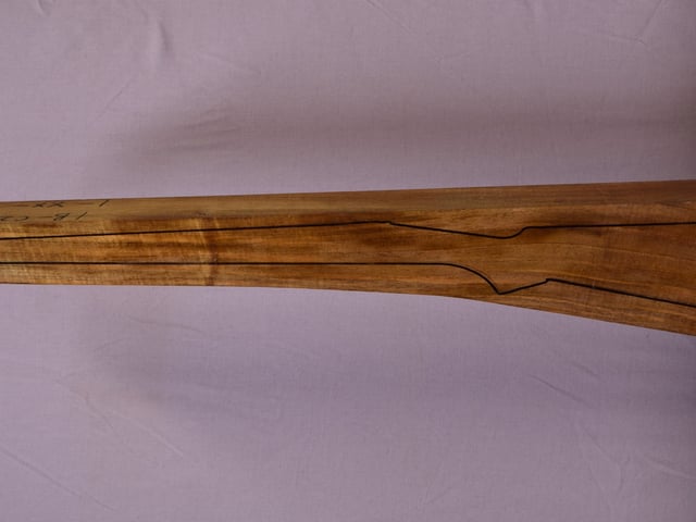 Left side of TR 174 stockwood blank