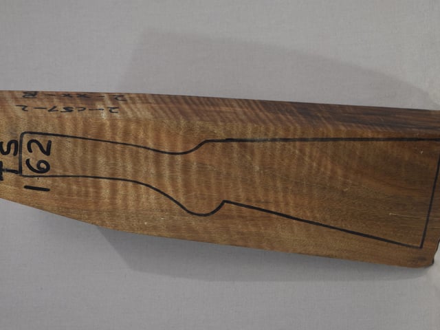Left side of TS 162 stockwood blank