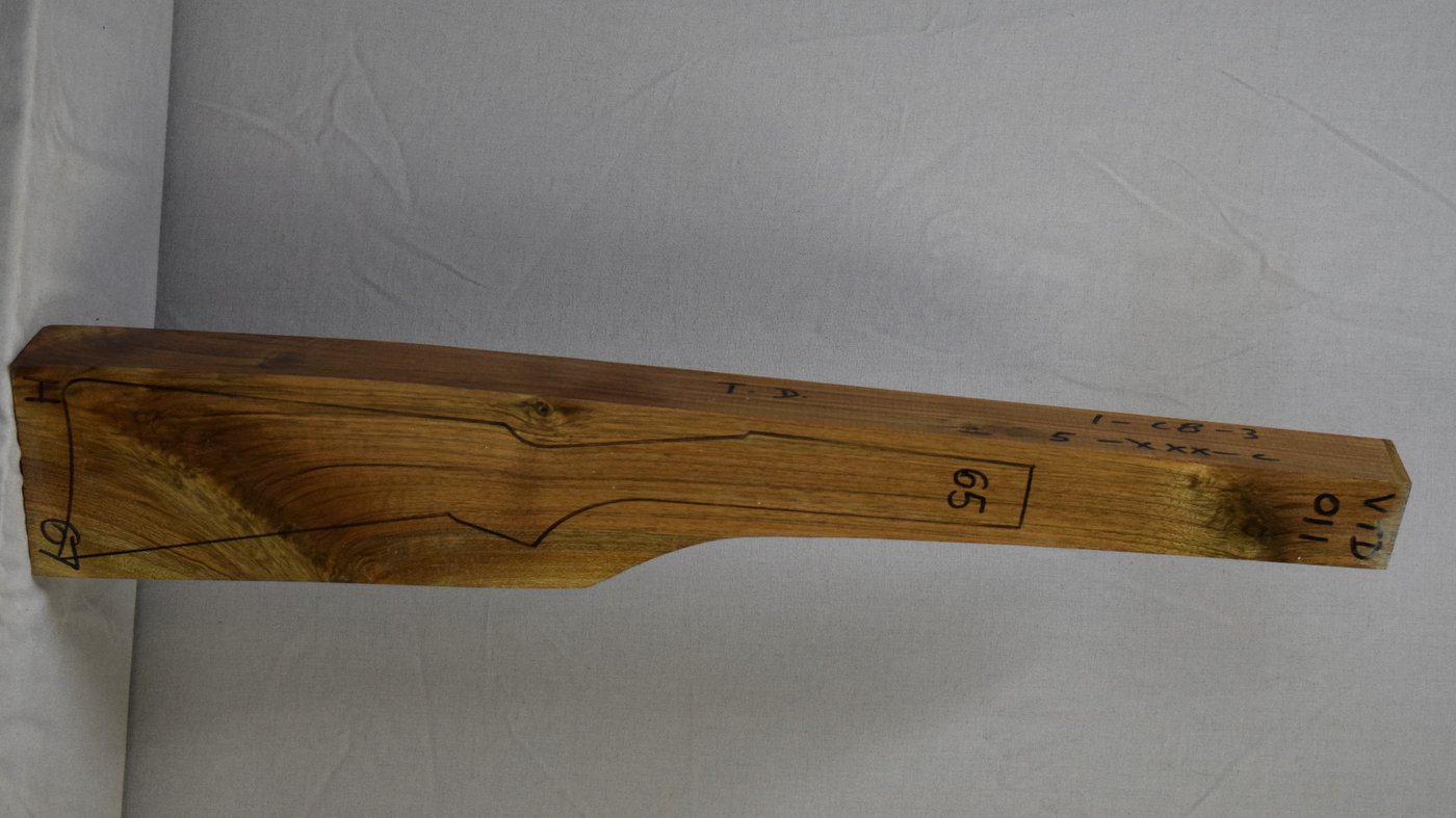 Right side of VTD 011 stockwood blank