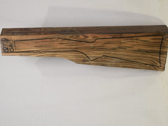 Left side of QTD 045 stockwood blank