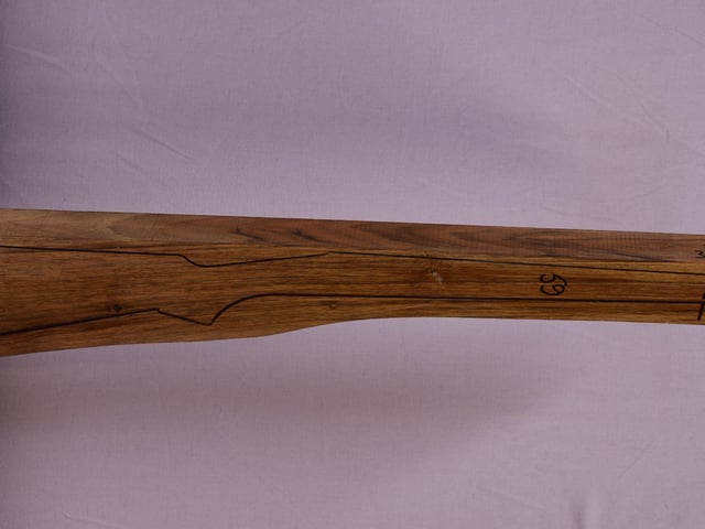 Right side of TR 122 stockwood blank