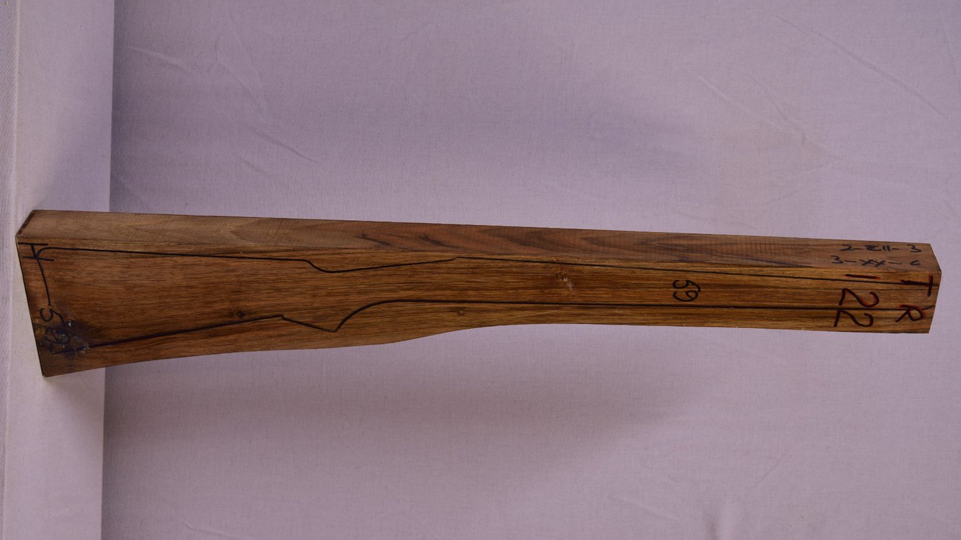 Right side of TR 122 stockwood blank
