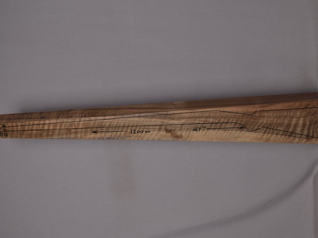 Left side of QM 016 stockwood blank