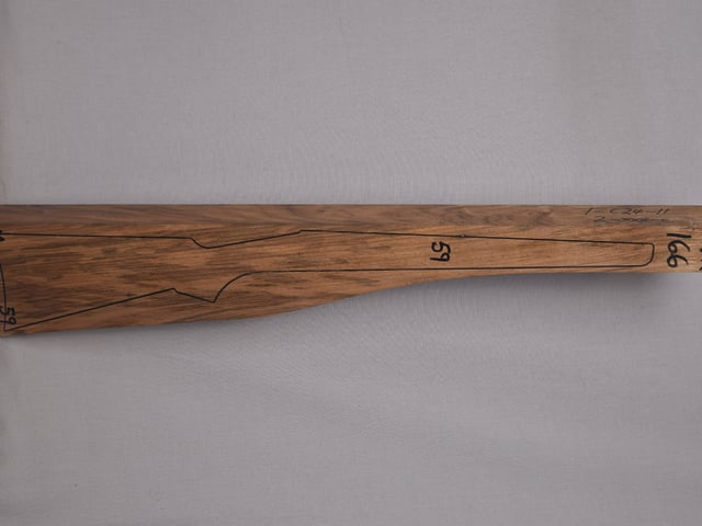 Right side of VR 166 stockwood blank