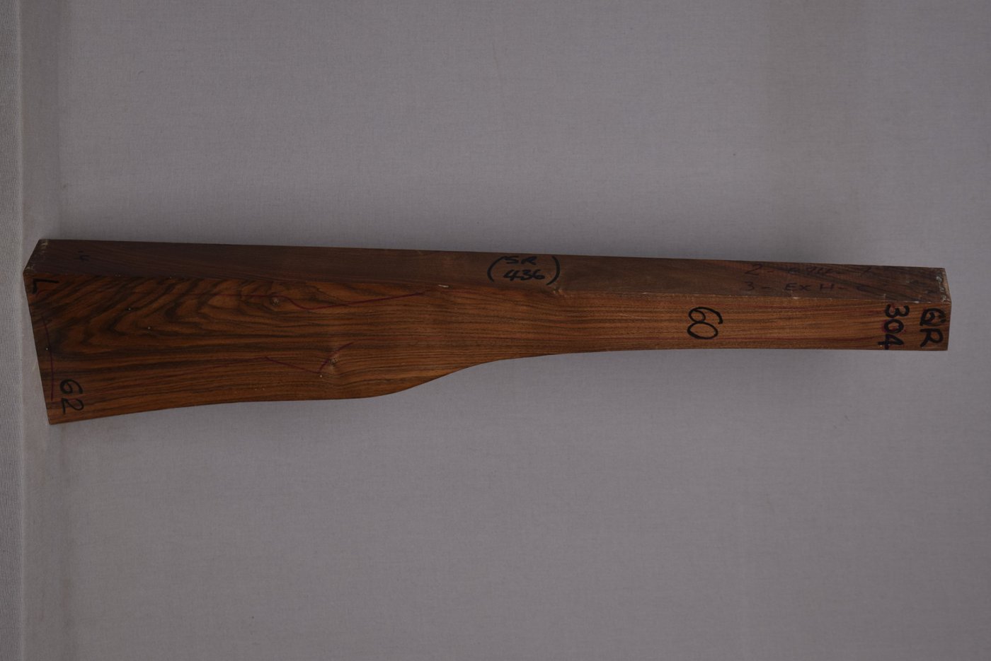 Right side of QR 304 stockwood blank