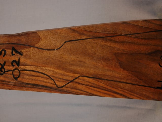 Left side of QS 027 stockwood blank