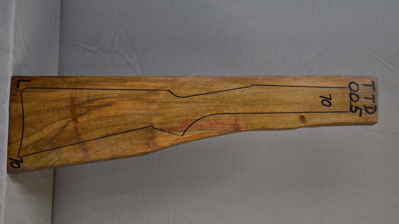 Right side of TTD 005 stockwood blank