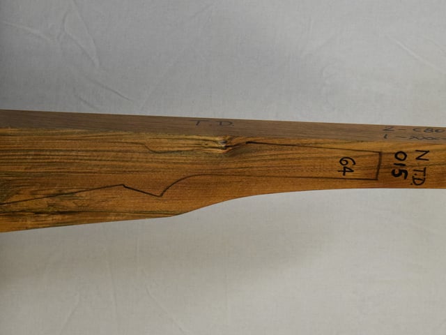 Right side of NTD 015 stockwood blank