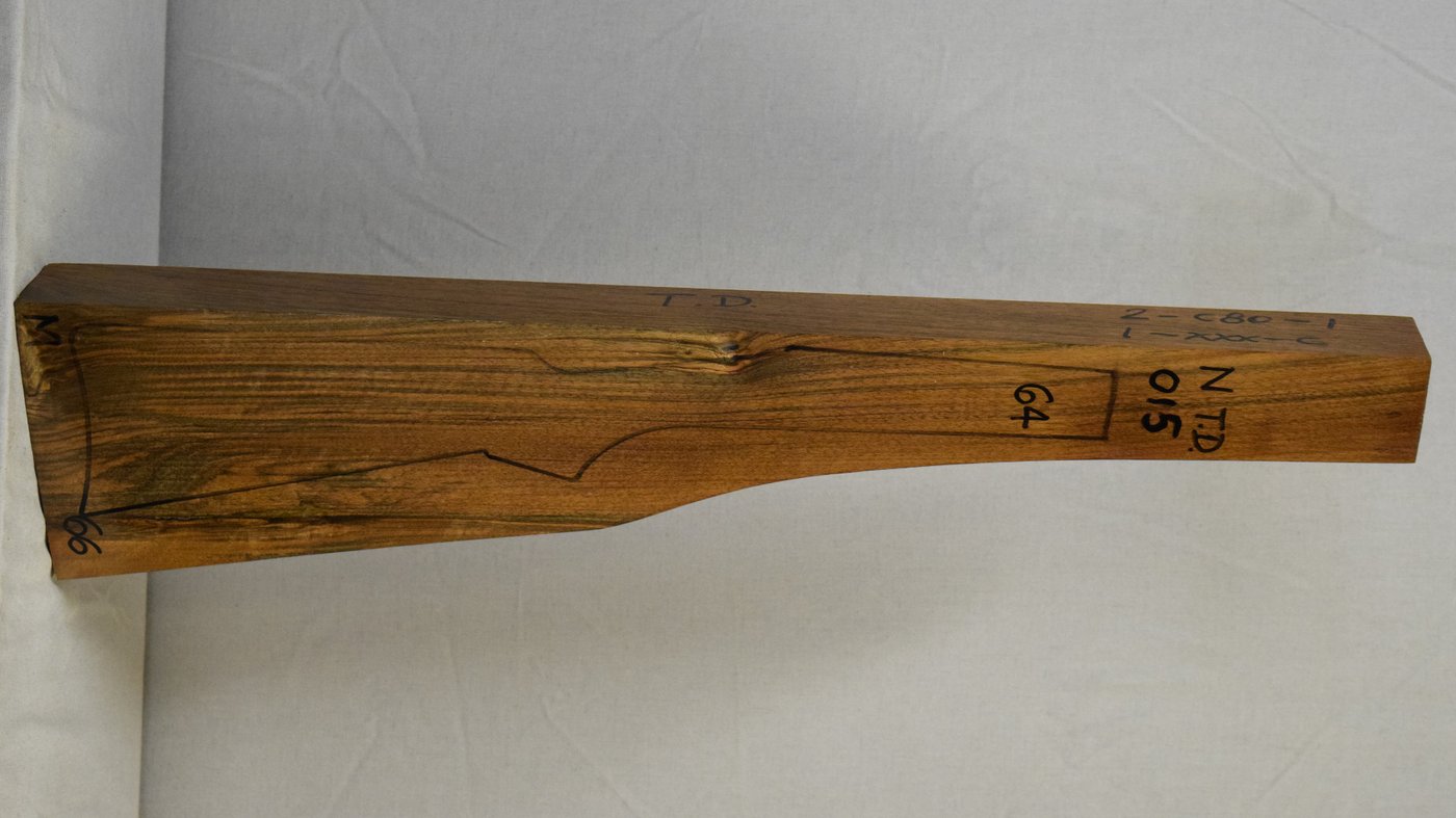 Right side of NTD 015 stockwood blank