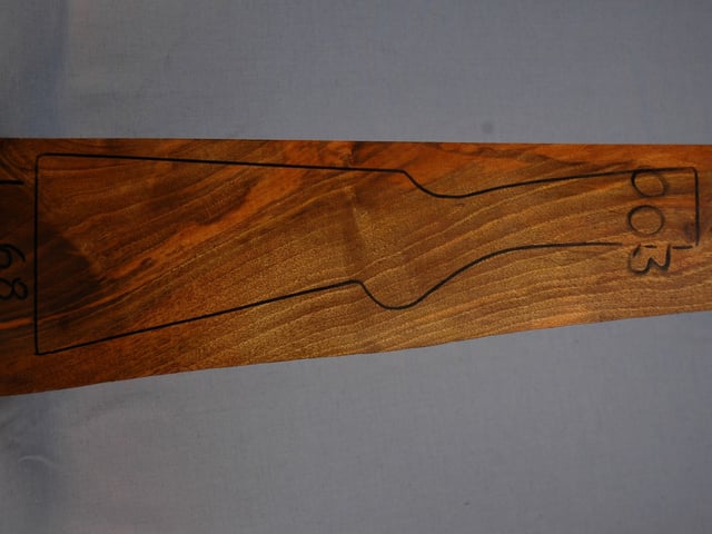 Right side of VS 003 stockwood blank