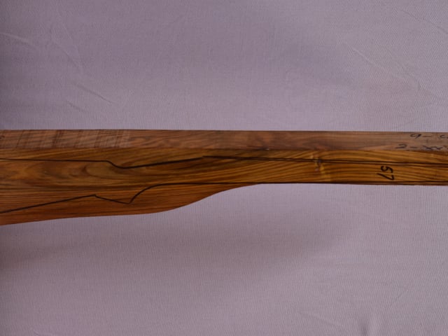 Right side of TR 124 stockwood blank