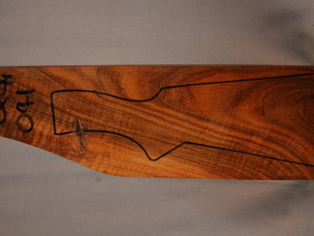 Left side of QS 041 stockwood blank