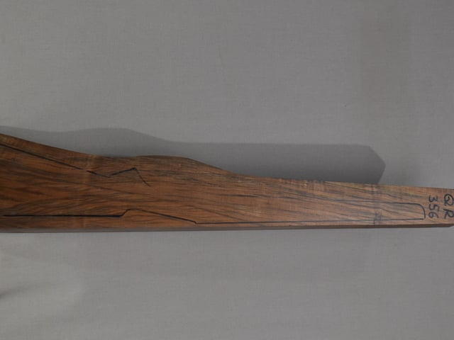 Left side of QR 356 stockwood blank