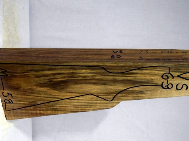 Right side of VS 069 stockwood blank