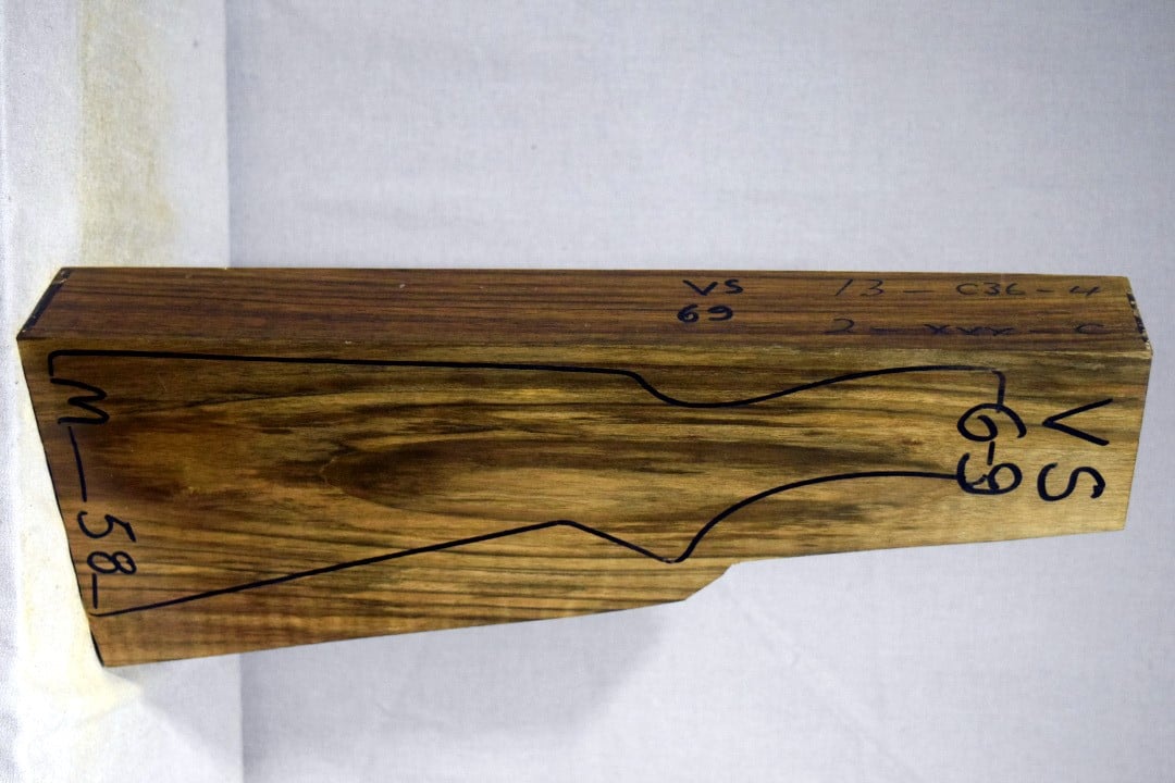 Right side of VS 069 stockwood blank
