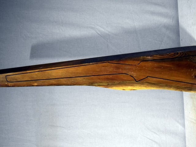 Left side of TR275 stockwood blank