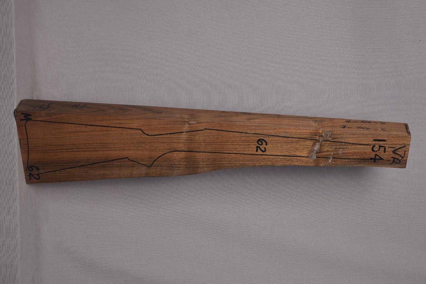 Right side of VR 154 stockwood blank